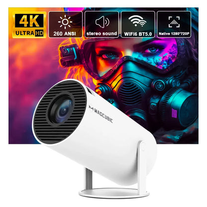 4k Cinema Projector - Mini Portable Home/Outdoor Cinema Projector