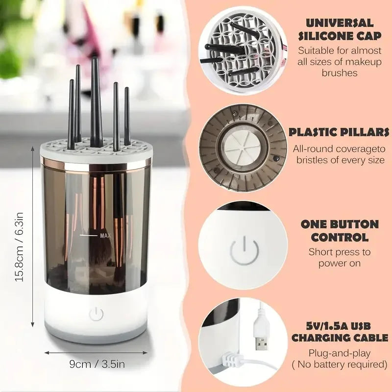 Portable Electric Makeup Brush Cleaner