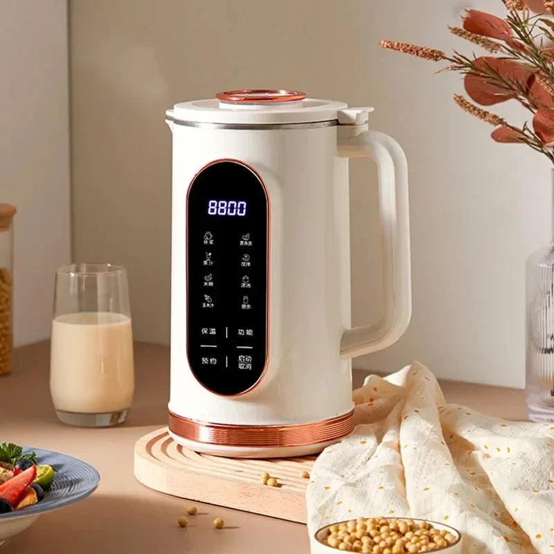 Nut Milk Maker- Automatic Almond Milk Machine for Homemade Plant-Based Milk, Oat, Soy, Yogurt and Dairy Free Beverages, 1.5L Soy Milk Maker with Delay Setting and Self Cleaning